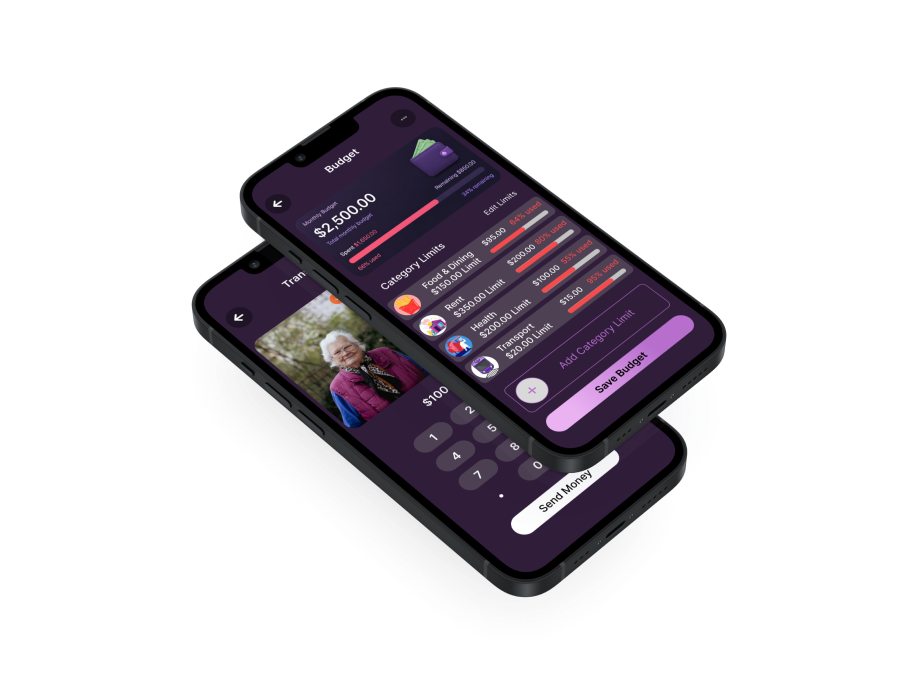 Finance Tracker result screens